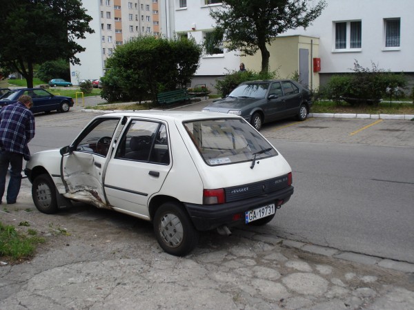 Tu nasza biedny poprzedni Peugeot